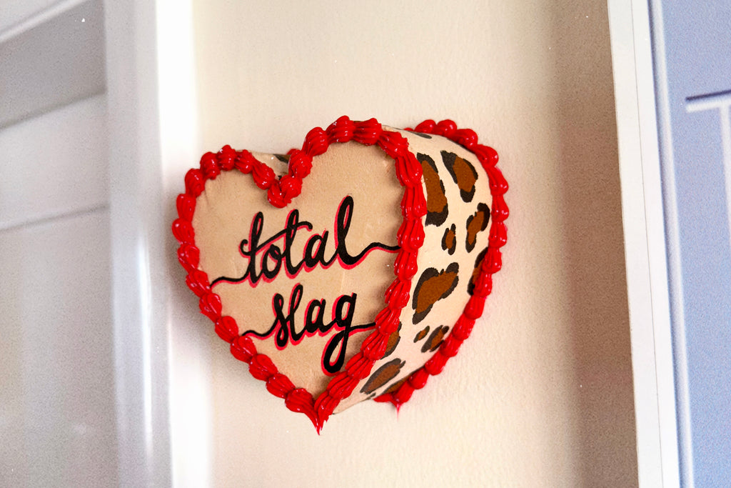 Total Slag Leopard Print Frosted Fake