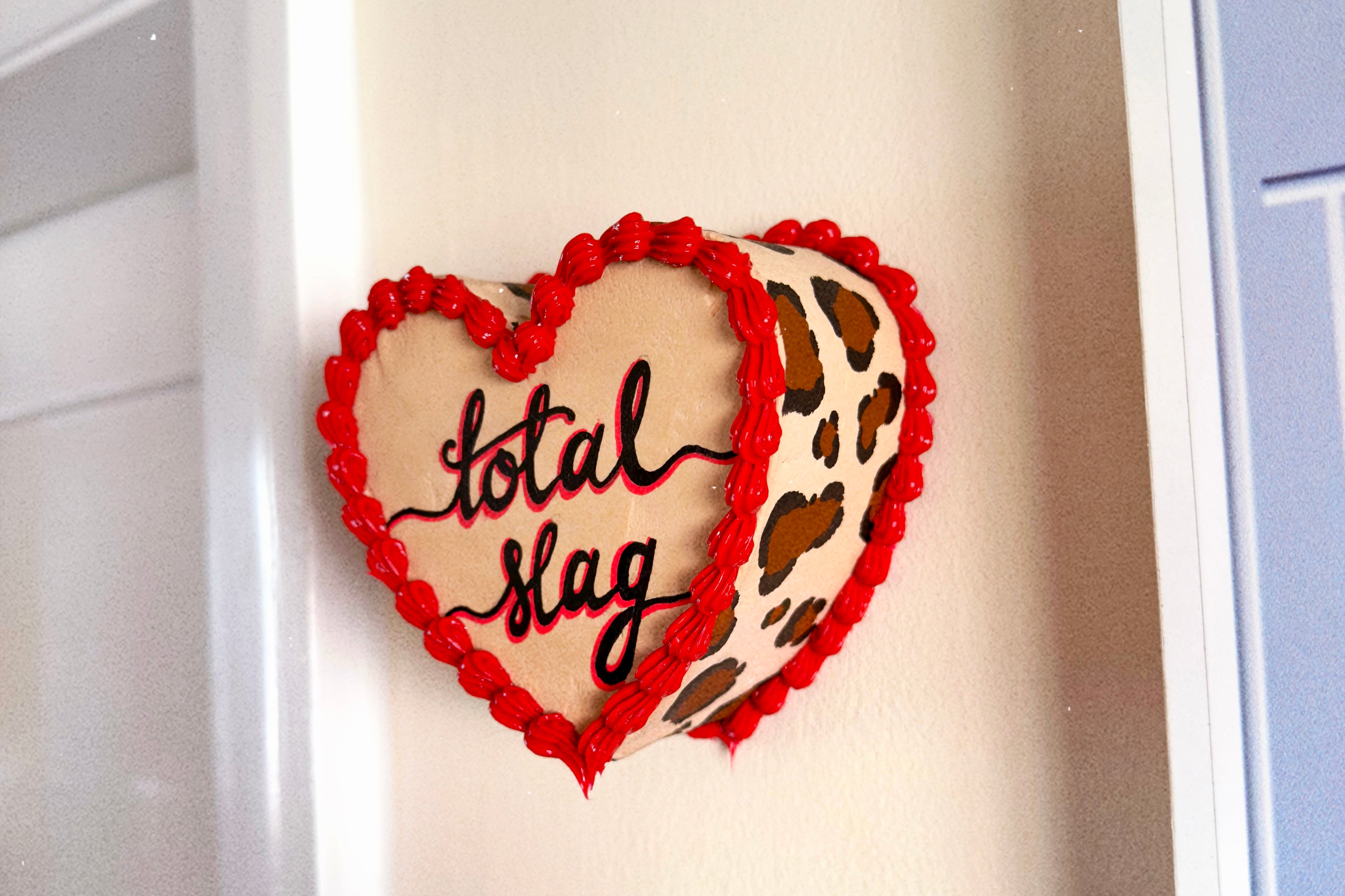 Total Slag Leopard Print Frosted Fake