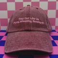 They not like us (crying, screaming, throwing up) hat