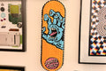 Santa Cruz Screaming Hand Orange Scakeboard hand piped